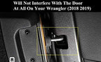 YOCTM Door Lock Decoration Cover for 2018-2025 Jeep Wrangler JL JLU 4XE Unlimited Sahara Sports Rubicon Gladiator JT Door Lock Cover Parts Accessories Black (4Door) (Pack of 6)