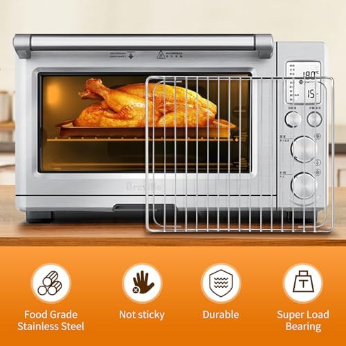Stainless Steel Wire Oven Rack for Cooking and Baking,Grill Grid for Breville Smart Oven BOV800XL, Plus BOV810BSS, Pro BOV845BSS, SP0002651,Breville Replacement Parts