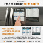 Air Fryer Accessories Compatible with Instant Pot Vortex, Cosori, Ultrean, Chefman, Breville + More, Air Fryer Rack, Air Fryer Cheat Sheet Guides, Air Fryer Liners and Cleaner Brush by INFRAOVENS