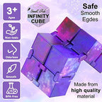 Infinity Cube Sensory Fidget Toy, Sensory Tool EDC Fidgeting Game for Kids and Adults, Cool Mini Gadget Best for Stress and Anxiety Relief, Unique Idea That is Light on The Fingers and Hands