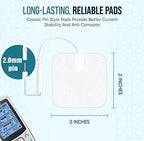 TENS Unit Replacement Pads TENS Unit Pads TENS Pads 2x2”26 PCS Electrodes Pad Reuse More Than 35-50Time, Self Stick Tens Electrode Pads for TENS/EMS Muscle Stimulation Machine