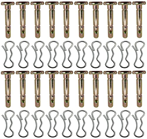 20 Pcs 738-04124A and 714-04040 Shear Pins and Cotter Pins for Cub Cadet MTD Troy Bilt Snow Throwers