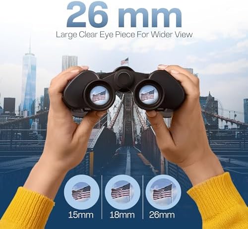 20x50 HD Binoculars for Adults High Powered Professional Waterproof, Precise Focus, Built to Last 20x50 High-Powered Optics with Essential Accessories Hunting Binoculars for Adults