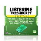 Listerine Freshburst Pocketpaks Portable Breath Strips, Dissolving Breath Freshener Strips Kill 99% of Germs that Cause Bad Breath, Portable for On-the-Go, Minty Flavor, 12 x 24-strips
