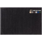 Gorilla Grip 100% Waterproof Ultra Absorbent Moisture Guard Doormat, Absorbs Up to 5.7 Cups of Water, Stain and Fade Resistant, Spiked Rubber Backing, All Weather Door Mat Captures Dirt, 35x23, Black