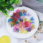EAONE Sparkly Mini Butterfly Clips, Glitter Colorful Mini Hair Claw Clip for Girls and Women, 90s Y2K Cute Hair Styling Accessories, More than 10 Asscorted Colors, Set of 50