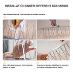 OFFO Bird Spikes Pre-Assembled for Pigeons Birds, Cover 24 Feet Durable Bird Spikes with Stainless Steel for Fence Roof Mailbox Window