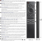 Voice for Samsung-Smart-TV-Remote-Control-Replacement, BN59-01385A Universal Remote Compatible for Samsung with Voice Function Frame Serif Crystal Solar UHD Neo QLED OLED 4K 8K TVs