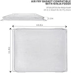 Replacement Air Fryer Basket for Ninja Foodi DT251 DT201 Air Fryer Oven, Stainless Steel Air Fryer Accessories for Ninja Foodi 10-in-1 Smart XL Air Fry Oven (for DT201 Series)