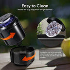 COKIT Indoor Insect Trap, 2 Mode Catching Insects with Suction, Bug Light and 6 Glue Board, Catcher & Killer for Mosquito, Gnat, Moth, Fruit Flies, Non-Zapper Traps for Home, Black-2