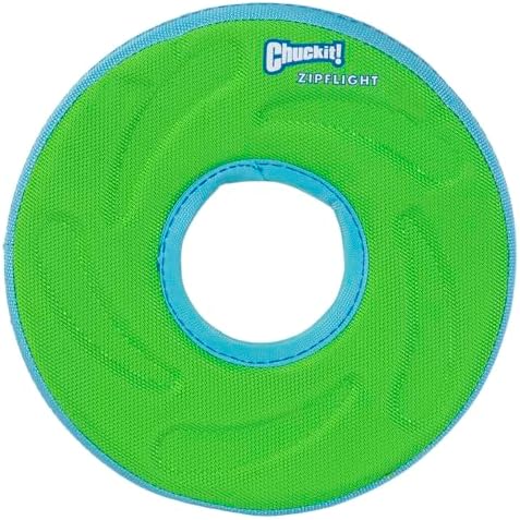 ChuckIt! Zipflight Flyer Dog Frisbee & Dog Toy that Floats; Gentle On Dog's Teeth and Gums; Medium