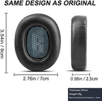 Replacement Ear Pads for JBL Live 650/660BTNC E65BTNC Headphone, Ear Cushions Headset Earpads with Noise Cancelling Memory Foam