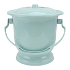 DOITOOL Chamber Pot with Lid Handle Urine Pots Urine Bucket Potty Urinal Bottle for Home Blue