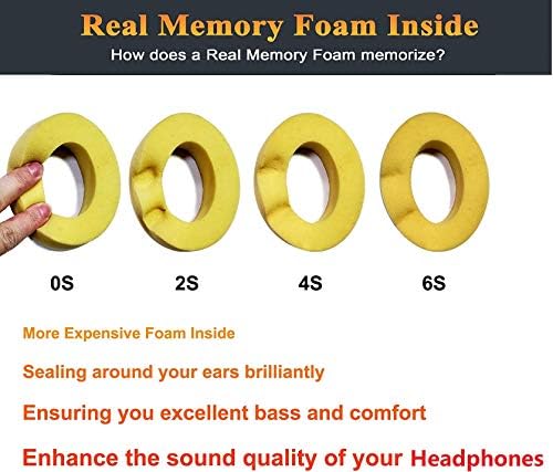 SoloWIT Replacement Ear Pads Cushions for Beats Studio 2 & Studio 3 Wired & Wireless Headphones, Earpads with Soft Protein Leather, Noise Isolation Memory Foam, Added Thickness - Crystal Blue