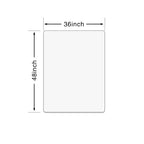 Lociciwayo Office Chair Mat for Hardwood Floor, Plastic Floor Mat with Non-Slip Texture, Rectangle Hard Floor Desk Chair Mat with Milled Edge (36"x48" inch)