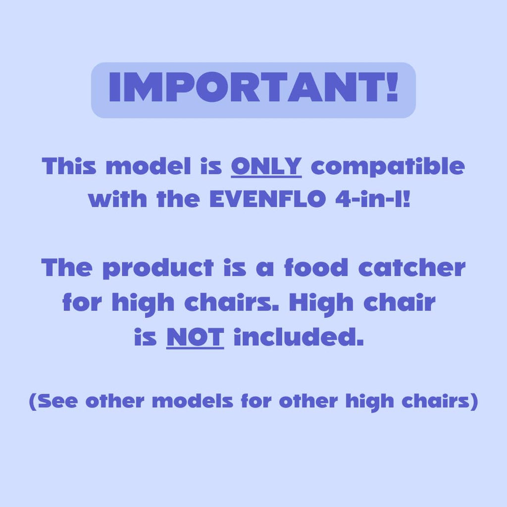 CATCHY - Food Catcher - Compatible with Evenflo 4-in-1 Eat & Grow High Chair + 11 Other High Chairs - Highchair Sold Separately - Baby & Toddler Food & Mess Catcher - Under High Chair Accessory