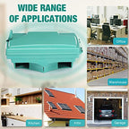 Qualirey 6 Pack Rat Bait Stations with 6 Keys Reusable Mouse Bait Stations Heavy Duty Bait Boxes for Rodents Outdoor Mouse Poison Holder Large Station Traps for Mice Pests, Bait Not Included (Green)