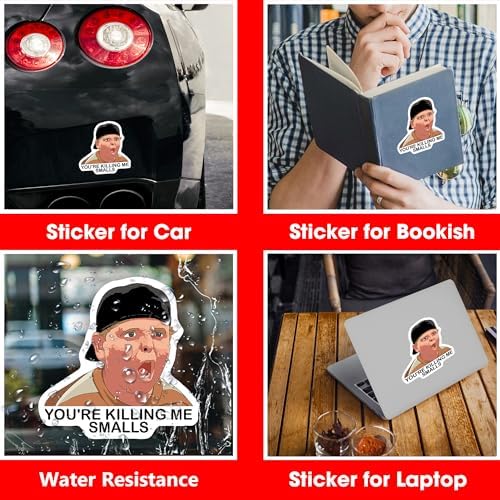 (3Pcs) The Ham Porter Sandlot Movie You're Killing Me Smalls Vinyl Sticker 3 Inch for Water Bottle, Tumbler, Laptop, Hat, Phone Case