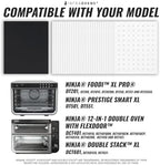 INFRAOVENS Toaster Parchment Paper for Ninja Foodi DT201 DCT401, Prestige DT501 DT551, Double Stack XL DCT601 DCT651, Oven Sheets for Countertop Oven, Air Fryer Accessories, Reusable Non-Stick Liner