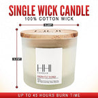 Rose Candle | Rose Scented Candles All-Natural Soy Candle | Fresh Cut Roses | Transports You to Your Rose Garden | Large 8 Ounce one Wick Candle | Includes Bamboo Lid and Gift Box | HHI Candles