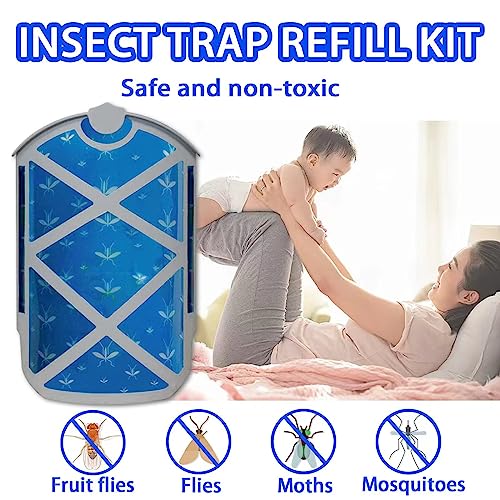 12 Pack Flying Insect Trap Refill Cartridges Compatible with ZEEVO M364 Indoor Use