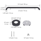 32 Inch Anti Slip Shower Grab Bar Oil Rubbed Black 1.25" Diameter,Munzong Bathroom Grab Bar, Knurled Bathroom Balance Bar,Safety Hand Rail Support Handicap Elderly Senior Assist Bath Handle