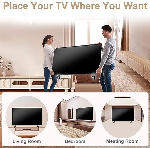 43 Inch TV Stand for LG TV Legs 43LJ5500 43UJ6300 43UJ635T 43UK6200 43UK6090 43UK6500 43UM6900 43UM7100 43UM7300 43UN7300 43UN7100 43UN6900 43UN6950 43UN6951 Replacement Legs for LG TV with Screws