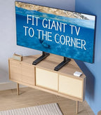 Universal TV Stand, Table Top TV Stand Base Wobble-Free Replacement for Most 24 to 80 Inch LCD LED TVs, 7 Height Adjustable TV Legs Hold up to 150lbs, Max VESA 800x500mm, Black AX10TB02