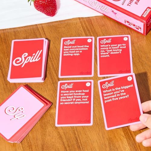 WHAT DO YOU MEME? Sip or Spill — The Girl's Night Party Game, Perfect for Galentines Day Games, or Valentines Friendship Gifts for Women, and Bachelorette Party Favors by Relatable