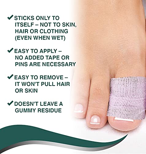 Guard-Tex Beige ¾ Ballet Protective Tape - Self Adhesive Toe Tape, Sweatproof Blister Protection, Athletic Wrap Self Adhesive and Cohesive Bandage - 3-Pack x 7.5 yds