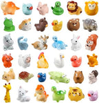 40pcs Mini Resin Animal 40 Styles Tiny Resin Animals Miniature Little Small Animal Figures Bulk for Micro Fairy Garden Landscape Accessories Dollhouse Hide Crafts Decor Aquarium Toys