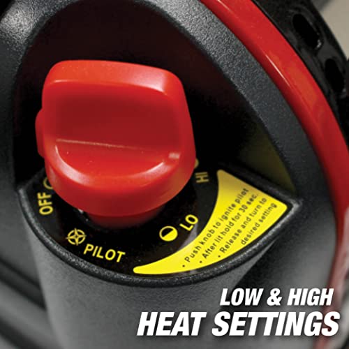 Mr. Heater F232000 MH9BX Buddy 4,000-9,000-BTU Indoor-Safe Portable Propane Radiant Heater, Red-Black