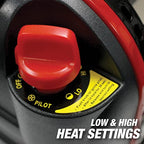 Mr. Heater F232000 MH9BX Buddy 4,000-9,000-BTU Indoor-Safe Portable Propane Radiant Heater, Red-Black
