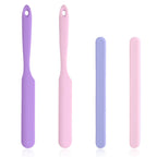4PCS Silicone Wax Stick, Reusable Non Stick Waxing Applicator, Hair Removal Waxing Spatulas, Popsicle Sticks for Beauty Cosmetics Home Salon Body Use