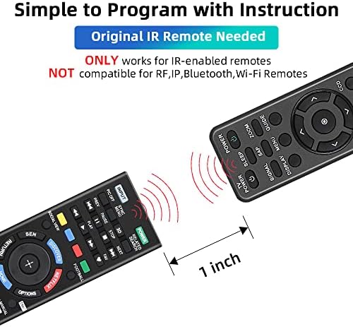 Gvirtue Universal Remote Control for Sony TV, Replacement for Almost All Sony Bravia 4K 8K UHD HD LED OLED LCD Smart TV, with Netflix Button