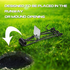 Qualirey 8 Pcs Outdoor Gopher Trap Easy Set Mole Trap Weather Resistant Gopher Killer Vole Trap for Lawn Garden Farm (Black)