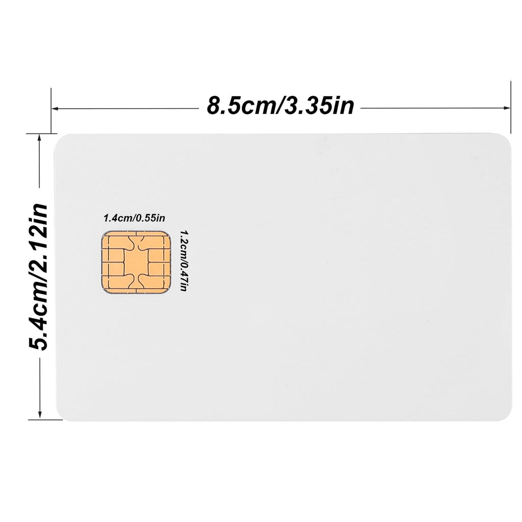 X-belmox J2a040 Chip Java Jcop Cards Unfused, J2a040 Java Smart Card with 2 Track, 8.4mm HICO Magnetic Stripe, White Card Java Chip - 3 Pack