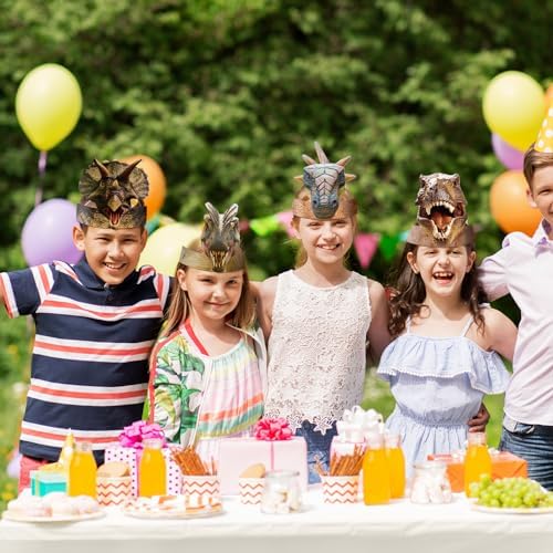 Gersoniel 24 Pcs Party Hats for Kids Party Favors Headbands Paper Party Crown for Boys Girls, Decoration Party Favors