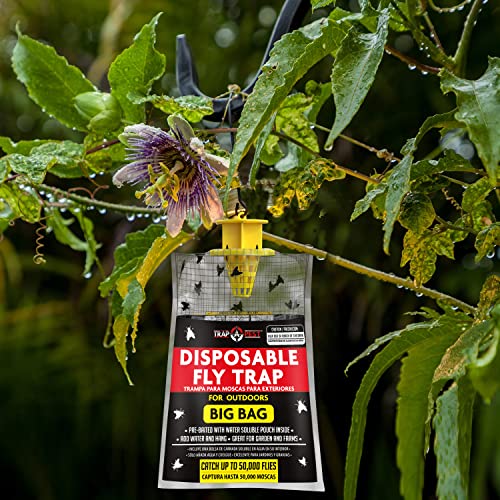 8 Pack Big Bag Fly Bag Trap - Fly Bags Outdoor Disposable Fly Trap Bag - Fly Trap Disposable Horse Fly Traps Outdoor - Fly Trap Bags Outdoor Disposable Hanging Net Fly Traps Large Disposable Fly Traps