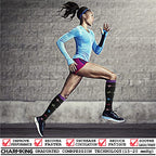 CHARMKING Compression Socks for Women & Men (8 Pairs) 15-20 mmHg Graduated Copper Support Socks are Best for Pregnant, Nurses - Boost Performance, Circulation, Knee High & Wide Calf (S/M, Multi 06)