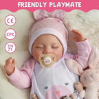 BABESIDE Lifelike Reborn Baby Dolls - 20-Inch Sweet Smile Realistic-Newborn Baby Dolls Full Body Vinyl Sleeping Baby Girl Real Life Baby Dolls with Toy Accessories Gift Set for Kids