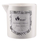 MELONY Massage Oil Candle, Moisturizing, Body Oil Candle, Natural Soybeans, 8.1 oz, Amber Vanilla