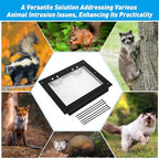 Raccoon One Way Eviction Door - Safe Eviction Raccoon Trap - Ideal for Attics, Under Decks, and Chimneys - DIY Installation - Humane Solution to Raccoon Intrusions