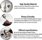 Rocaris 300 Pack Wire Brushes Set, Steel Wire Wheels Pen Brushes Set Kit Accessories for Rotary Tool