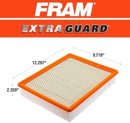FRAM Extra Guard CA8755A Replacement Engine Air Filter for Select Cadillac, Chevrolet, and GMC Models, Provides Up to 12 Months or 12,000 Miles Filter Protection