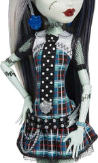 Monster High Frankie Stein Reproduction Doll Wearing Original Fashion & Shoes with Pet, Display Stand & Accessories, 10-5-inch Collectible Toy