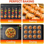 Stainless Steel Oven Rack for Breville Smart Oven BOV800XL, Plus BOV810BSS, Pro BOV845BSS. SP0002651, Oven Racks Replacements, Cooling Racks for Cooking and Baking