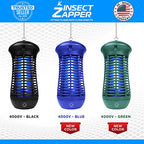 Livin’ Well Green Bug Zapper Indoor Outdoor - 4000V High Powered Electric Mosquito Zapper Home Patio, 1,500 Sq Ft Range Fly Zapper Mosquito Trap, 18W UVA Bulb Mosquito Killer Lamp Insect Bug Light