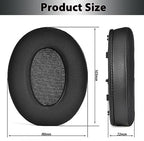 Adhiper Replacement Ear Pads for Sony WH-1000XM3 (WH1000XM3) Noise Canceling Headphones, Upgraded Cooling Gel Earpads Cushions with Softer Protein Leather, Noise Isolation Memory Foam(Black)