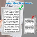 Magnifying Glass for Reading, 10"x 6" Large Lightweight Magnifier with 50 Bright LED Lights Provide Full Book Page Viewing Area Evenly Lit Perfect for Low Vision Person and Seniors Silver